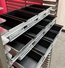 Lot Of 5 Brand New 4-strap Lightweight Bread Loaf Baking Pans