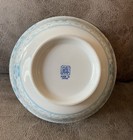 Decorative Bowl With Blue white Floral Design 8    Diameter Made In Japan