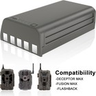 4 Pack Em11 6000mah Rechargeable Battery For Max Model Stealth Cam Trail Cameras