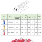 200pcs Quick Disconnects Vinyl Insulated Female Spade Wire Connectors  22-16    