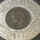 1901 Lucky Penny Pocket Piece-- Encased Indian Cent 1901 Pan-american Exposition