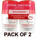 Vichy Deodorant Stress Resist Anti-perspirant Roll-on 72h  2x 50ml  new free   