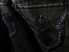 250 Mens Rock Revival  benton  Deep Forest Black Leather Slim Straight 29 X 29