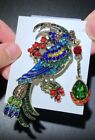 Luxury Bird Brooch Fashion Rhinestone Party Pin Unisex Women Animal Jewelry Gift
