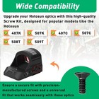 8-pack Screw Kit For Holosun Battery Tray With Mounting Tool M6  Black