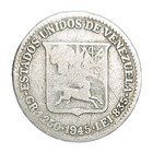 1945 Venezuela 1 4 Bolivar 25 Centavos Silver Coin Y-20