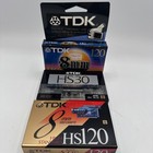 Lot 3 Tdk 8mm Mp Premium Camcorder Tape 120 Minutes P6-120hg New Sealed