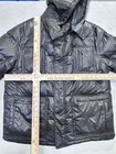 Kenneth Cole Men   s Black Hooded Down Puffer Jacket Xl Lined Zip Pockets