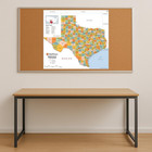 Texas Counties Map - Large - 48  X 43 5  Laminated