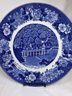 Vintage Jon Roth Mount Vernon Home Gen Washington Blue White Souvenir Plate 10   