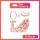 Meccanixity 50pcs 2 Inch Unfinished Wood Rings 2 6mm Thick
