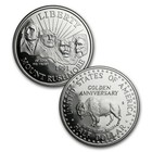 1991 S Mount Rushmore 2 Coin Proof Set   Silver Dollar   Half   Ogp   Coa