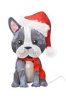 Fluffy 18  Led Frenchie Dog Christmas Outdoor Yard Decor New