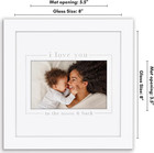 Baby Picture Frame - Use As 4x6 Frame With 3 Interchangeable Mats Or Display 8x8