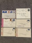 South Africa Cover Grouping Of 6 Ww2 Era Censor   1953 Airmail
