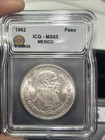 Sasa Lot Of  4  Silver 10  Mexico 1 Peso Icg Graded Exact Coins Pictured Lot 6