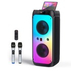 Jyx Portable Bluetooth Speaker Karaoke Machine Heavy Bass Sound With Microphones
