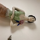 Antique German Pin Cushion Half Doll Made Whole - Dress Pin 20s Deco Flapper