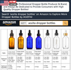4 Pack  1 Oz Thick Dark Amber Glass Dropper Bottles With 1 Funnels   4 Labels -