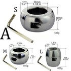 Stainless Steel Screw Weight Training Lock Ball Stretcher Enhancer For Male