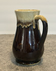 Vintage Brown Drip Glaze Large Pottery Pitcher 7  3 4  Tall  Unmarked