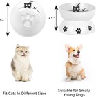 Raised Cat Bowl Elevated Cat Bowl Ceramic Cat Food Dish - Small