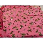 Vintage 1930 s   1940 s Pink Cotton Western Stagecoach Fabric