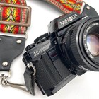 Minolta X-700 Slr Camera Md 50mm 1 2 Lens Black Vintage Good Untested Strap
