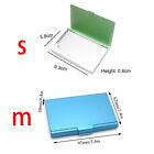 Pocket Aluminum Steel   Metal Business Card Holder Case Id Credit Wallet   