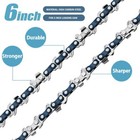 3pcs 6  Chainsaw Chains For 6 Inch Mini Cordless Electric Chain Saw Wood Cutter
