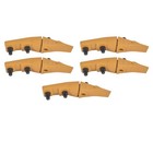 5x Bucket Teeth Assembly 6737322y For Bobcat Skid Steer Bolt-on Flush Mount