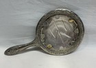 Vanity Mirror Vintage Silver Plated Hand Held Ornate Missing The Mirror