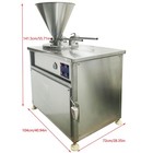 110v Commercial Hydraulic Sausage Stuffer Filler Stainless Steel Dual Station