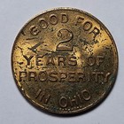 Cooper Lucky Pocket Piece Good For 2 Years Of Prosperity In Ohio Political Token