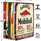 6 Vintage Gas And Oil Tin Signs For Garage Man Cave Wall Decor  8x12 Inch