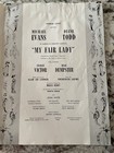 1958 My Fair Lady Program Michael Evans Diane Todd Theatre Program