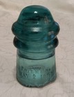 Vintage Teal Blue Aqua Glass Insulator Hemingray No  9   3 75  Tall