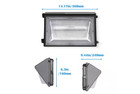 120-watt Integrated Led Bronze Dusk To Dawn Wall Pack Light  5000k