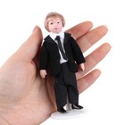 1 12 Scale Dollhouse Miniature Porcelain Black Suit Boy Victorian Accessories