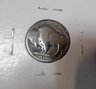   Hobo  Indian Head Chief Skull Made From A Real Buffalo Nickel Signed