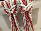 Christmas Holiday New Year Hand Kitchen Towel Red  White  Green Snap  Dish Towel