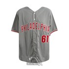 Cristopher Sanchez Autographed Philadelphia Custom Gray Baseball Jersey - Bas