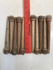 Wood Bobbins Wood Quills Vintage Factory Reclaimed Industrial 7 3 8   Lot Of 10