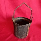 Antique vintage Metal Painters Hanging Pot     ideal Prop