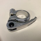 New Kalloy Alloy Bicycle Seat Post Clamp With Quick Release Silver