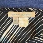 Zara Black And White Striped A-line Skirt