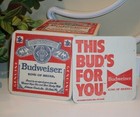 Lot Of 88 New Budweiser Anheuser-busch Paper Coasters  this Bud s For You  Beer