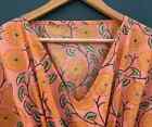 Indian Vintage 100  Cotton Long Beach Maxi Kaftan Dress One Size Caftan Kimono