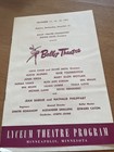 Vintage 1951 Ballet Theatre Program   Souvenir Booklet