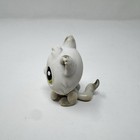 Authentic Littlest Pet Shop Lps Kitty Cat  82 White Gray Green Eyes
